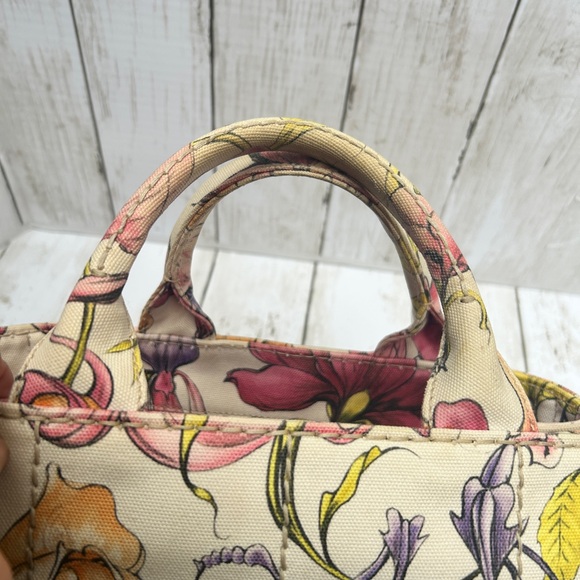 PRADA CANAPA FAIRY JAMES JEAN 2 Way Convertible Tote Art: 1BG439 #100 - Picture 13 of 14